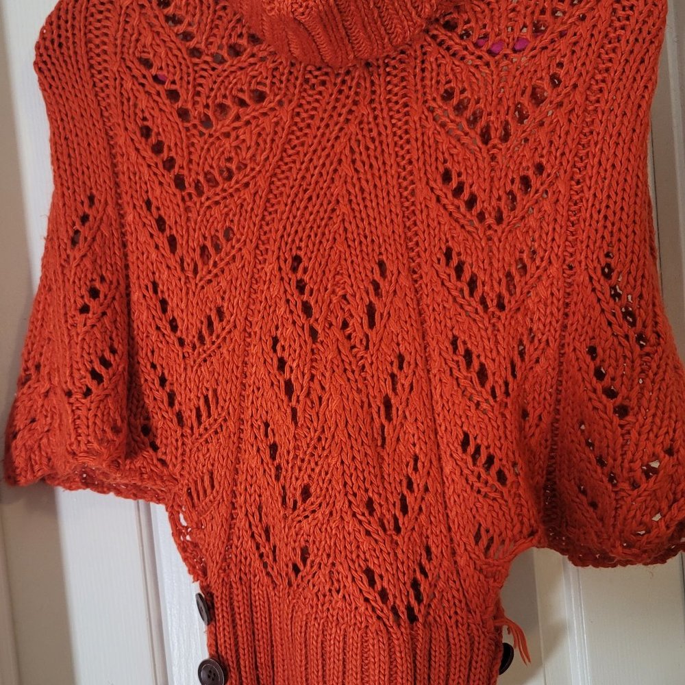 BCBGirls Knit Turtleneck Short Sleeve Sweater